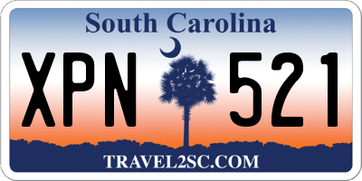 SC license plate XPN521