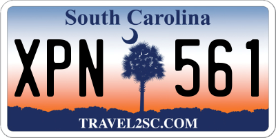 SC license plate XPN561