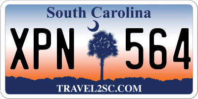 SC license plate XPN564