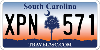 SC license plate XPN571