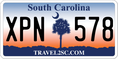 SC license plate XPN578
