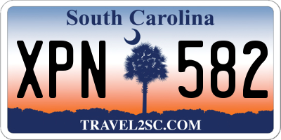 SC license plate XPN582