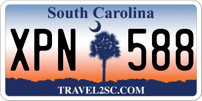 SC license plate XPN588
