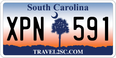 SC license plate XPN591