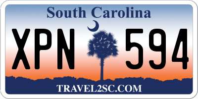 SC license plate XPN594