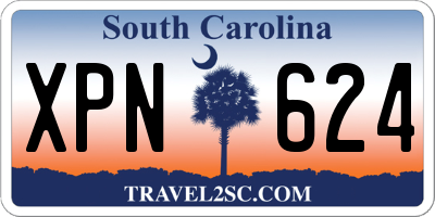 SC license plate XPN624