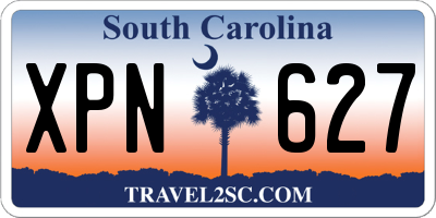 SC license plate XPN627