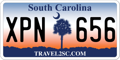 SC license plate XPN656