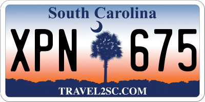 SC license plate XPN675