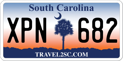 SC license plate XPN682