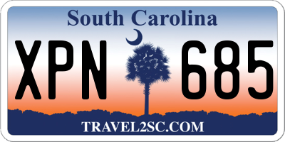 SC license plate XPN685