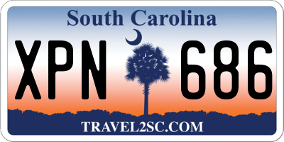 SC license plate XPN686