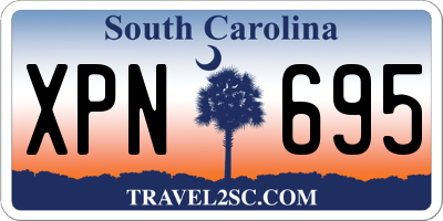 SC license plate XPN695
