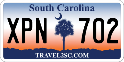 SC license plate XPN702