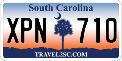 SC license plate XPN710
