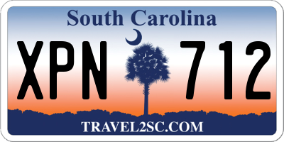 SC license plate XPN712
