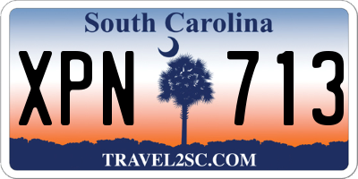 SC license plate XPN713