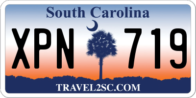 SC license plate XPN719