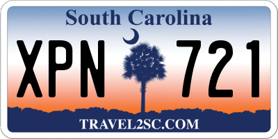 SC license plate XPN721
