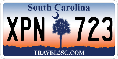 SC license plate XPN723