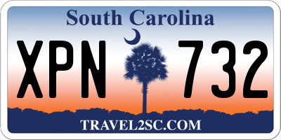 SC license plate XPN732