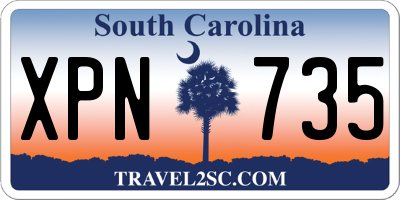SC license plate XPN735