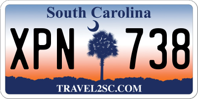 SC license plate XPN738