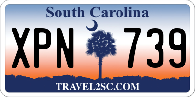 SC license plate XPN739