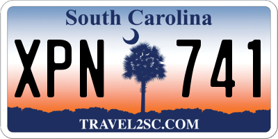 SC license plate XPN741