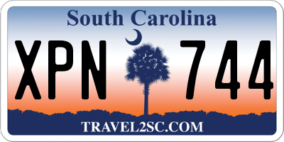 SC license plate XPN744