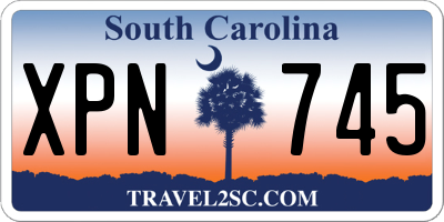 SC license plate XPN745
