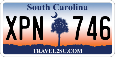 SC license plate XPN746