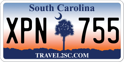 SC license plate XPN755