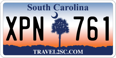 SC license plate XPN761