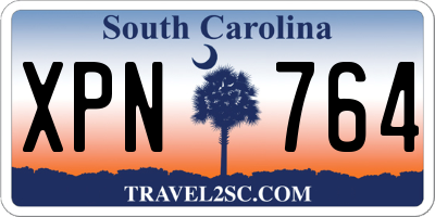 SC license plate XPN764