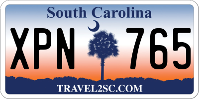 SC license plate XPN765