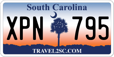 SC license plate XPN795