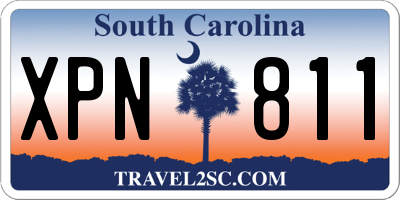 SC license plate XPN811