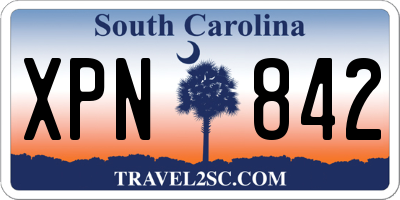 SC license plate XPN842