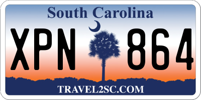 SC license plate XPN864
