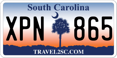 SC license plate XPN865