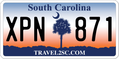 SC license plate XPN871