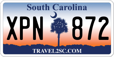 SC license plate XPN872