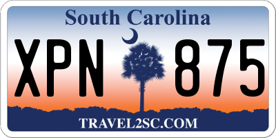 SC license plate XPN875
