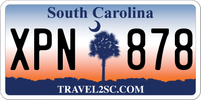 SC license plate XPN878