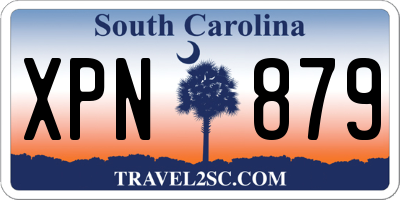 SC license plate XPN879