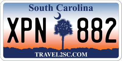 SC license plate XPN882