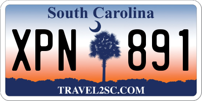 SC license plate XPN891