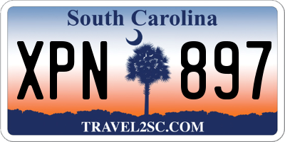 SC license plate XPN897