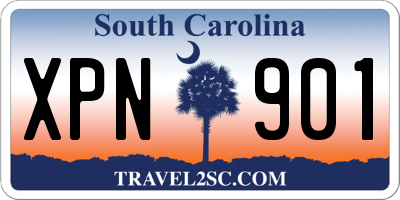 SC license plate XPN901